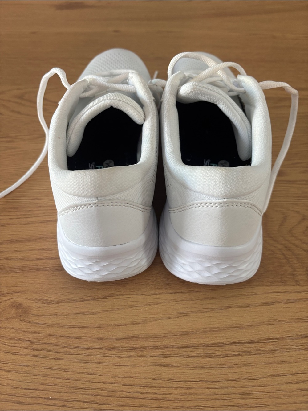 Skechers All-White Breathable Mesh Athletic Sneakers - Picture 3 of 5